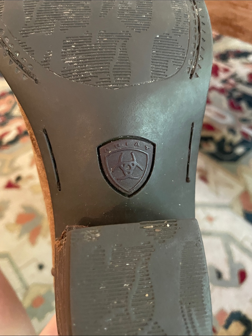 Woman’s Brown Embroidered Leather Western Boots - Picture 4 of 5